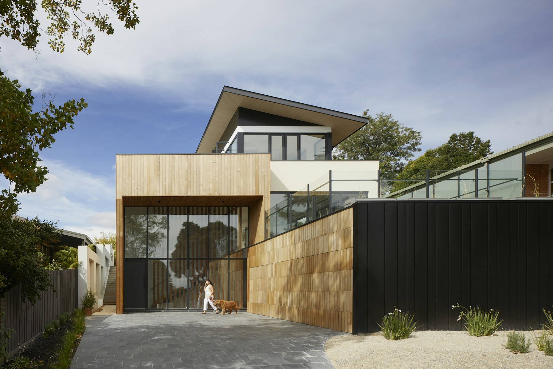 Architectural background for contact call-to-action